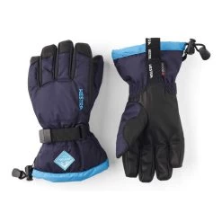 Hestra Kids' Gauntlet CZone Jr. 5 Finger Glove -Hestra Store 32530 Gauntlet czone jr glove dark navy turquoise copy 80625.1636399533