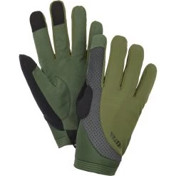 Hestra Apex Reflective Long Finger Bike Gloves - Olive