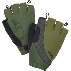 Hestra Apex Reflective Short - 5 Finger Bike Gloves - Olive