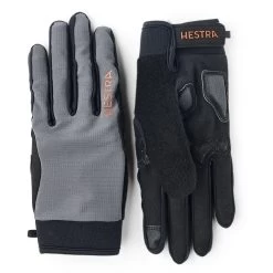 Hestra Bike Guard Long - 5 Finger Gloves - Charocoal