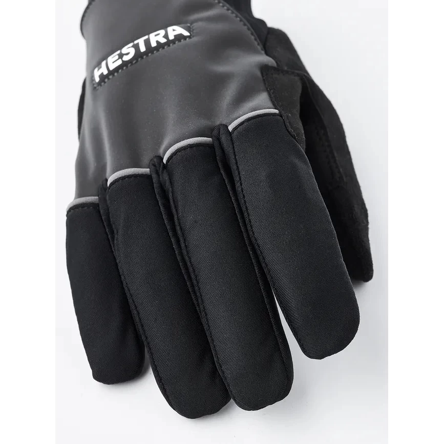 Hestra Bike Reflective Long - 5 Finger Bike Gloves - Dark Grey 7 Hestra Bike Reflective Long - 5 Finger Bike Gloves - Dark Grey - Image 5