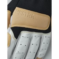 Hestra Climbers Long - 5 Finger Gloves - Offwhite / Black -Hestra Store hestra climbers long 5 finger gloves offwhite black 3 1441038