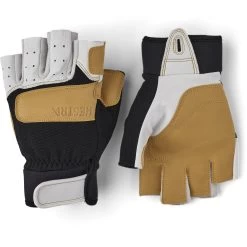 Hestra Climbers Short - 5 Finger Gloves - Offwhite / Black