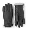 Hestra Deerskin Primaloft Leather Gloves - Black -Hestra Store hestra deerskin primaloft leather gloves black 1 1323794