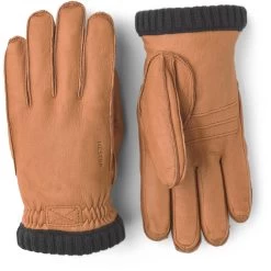 Hestra Deerskin Primaloft Rib Leather Gloves - Cork