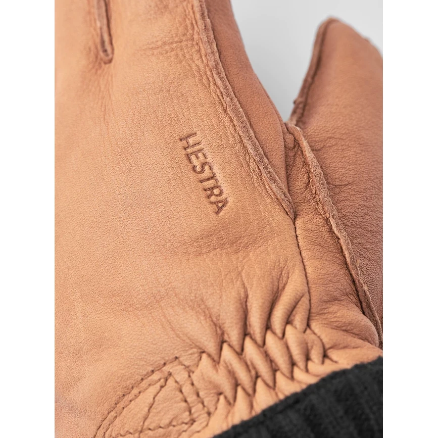 Hestra Deerskin Primaloft Rib Leather Gloves - Cork 6 Hestra Deerskin Primaloft Rib Leather Gloves - Cork - Image 4