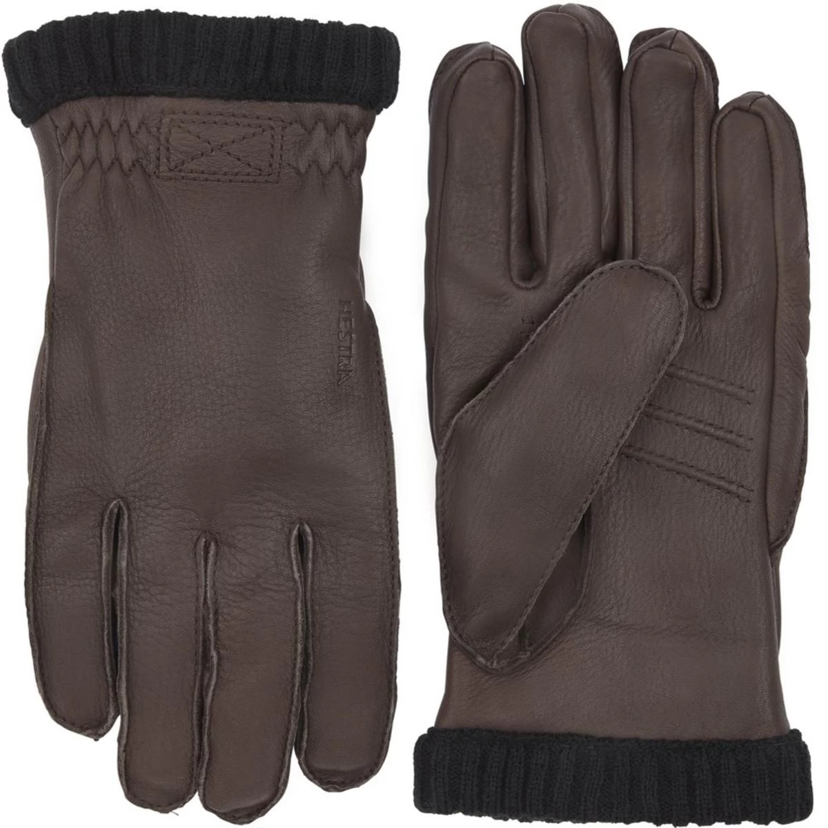 Hestra Deerskin Primaloft Ribbed Gloves 4 Hestra Deerskin Primaloft Ribbed Gloves - Image 2