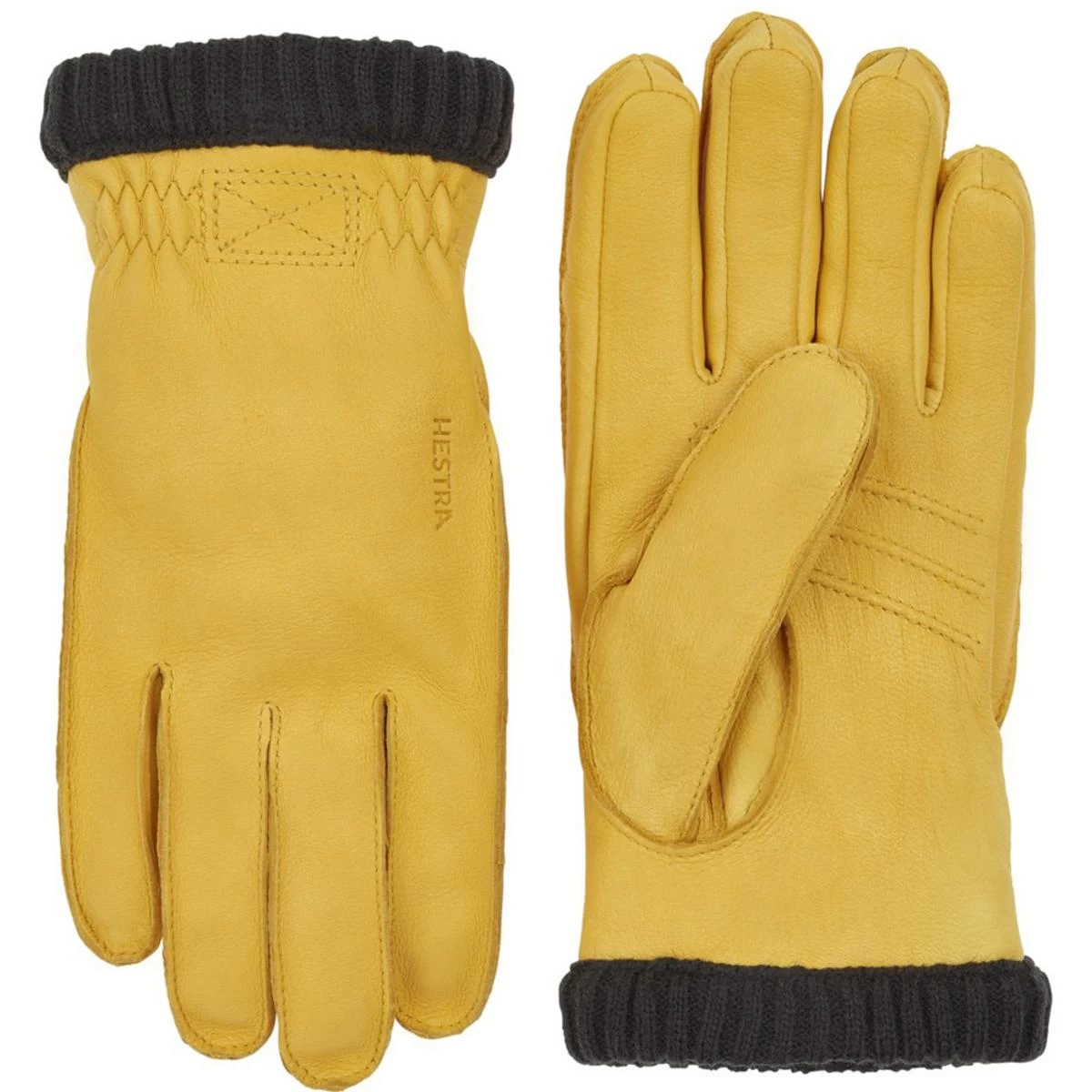 Hestra Deerskin Primaloft Ribbed Gloves 7 Hestra Deerskin Primaloft Ribbed Gloves - Image 5