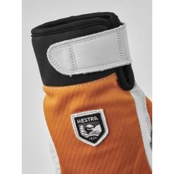 Hestra Ergo Grip Active - 5 Finger Outdoor Gloves - Orange/offwhite -Hestra Store hestra ergo grip active 5 finger gloves orange offwhite 7 1552979