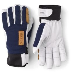 Hestra Ergo Grip Active Wool Terry - 5 Finger Outdoor Gloves - Navy/offwhite