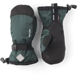 Hestra Gauntlet CZone Junior Mittens - Bottle Green/black