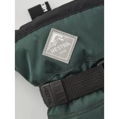 Hestra Gauntlet CZone Junior Mittens - Bottle Green/black -Hestra Store hestra gauntlet czone jr 1324854