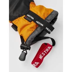 Hestra Gauntlet CZone Junior - 3 Finger Gloves - Orange/graphite -Hestra Store hestra gauntlet czone junior 3 finger gloves orange graphite 6 1553965