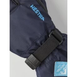Hestra Gauntlet CZone Junior - 5 Finger Gloves - Dark Navy/turquoise -Hestra Store hestra gauntlet czone junior 5 finger gloves dark navy turquoise 1 1325074