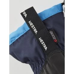 Hestra Gauntlet CZone Junior - 5 Finger Gloves - Dark Navy/turquoise -Hestra Store hestra gauntlet czone junior 5 finger gloves dark navy turquoise 3 1325076