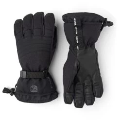 Hestra Gore-Tex Perform - 5 Finger Ski Gloves - Black/black