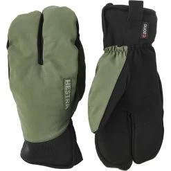 Hestra CZone Mistral Split Mitt 3 Finger Bike Gloves - Olive