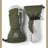 Hestra Heli Army Leather 3-Finger Winter Mitten -Hestra Store hestra heli 3 finger glove 98