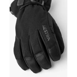 Hestra Powder Gauntlet - 5 Finger Ski Gloves - Black -Hestra Store hestra powder gauntlet 5 finger ski gloves black 4 1327312