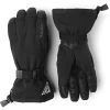 Hestra Powder Gauntlet - 5 Finger Ski Gloves - Black -Hestra Store hestra powder gauntlet 5 finger ski gloves black 5 1327313