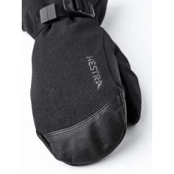 Hestra Powder Gauntlet Mittens - Black -Hestra Store hestra powder gauntlet mittens black 2 1327789