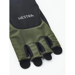 Hestra Sprint Short - 5 Finger Bike Gloves - Olive / Black -Hestra Store hestra sprint short 5 finger bike gloves olive black 5 1442501