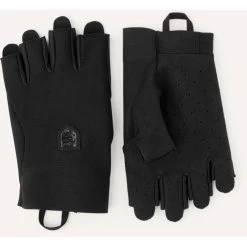 Hestra Ventair Short - 5 Finger Bike Gloves - Black -Hestra Store hestra ventair short 5 finger bike gloves black 2 1208814