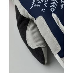 Hestra Women's XC Primaloft - 5 Finger Cross Country Gloves - Dark Navy Print -Hestra Store hestra womens xc primaloft 5 finger cross country gloves dark navy print 2 1329032
